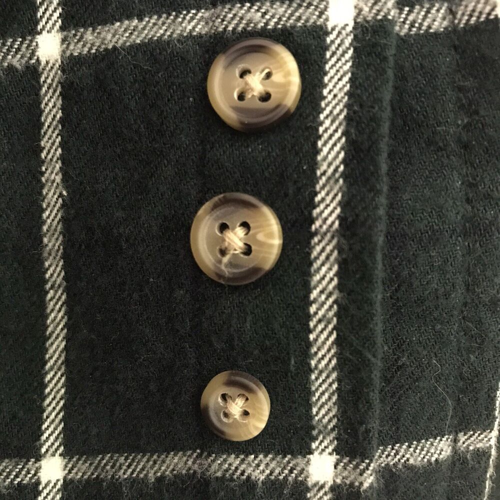 David Taylor Green Plaid Cotton Shirt Men's size XL Long Sleeve Button Down Top - Picture 7 of 11